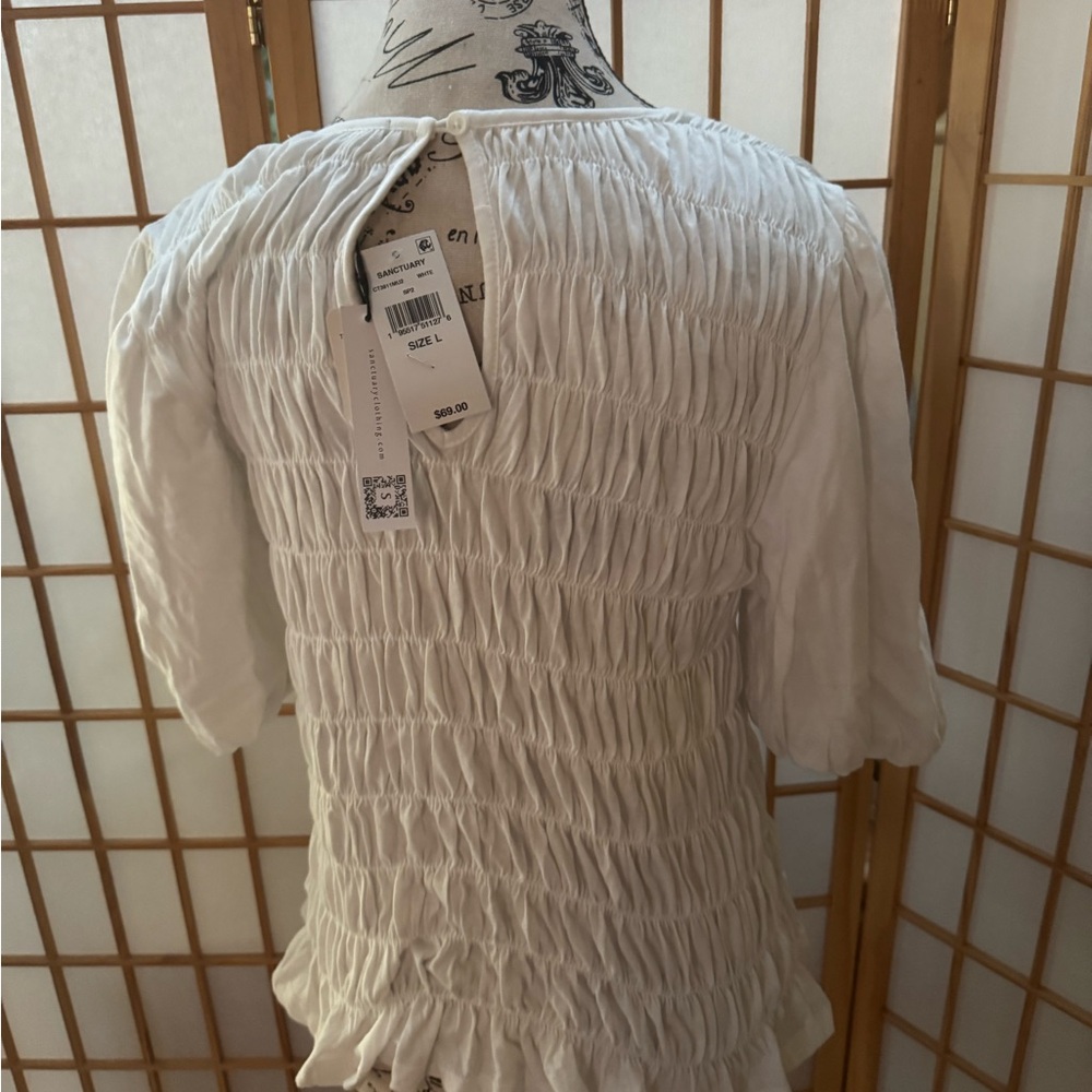 NWT Sanctuary Together Again White Top Size L - Picture 7 of 7